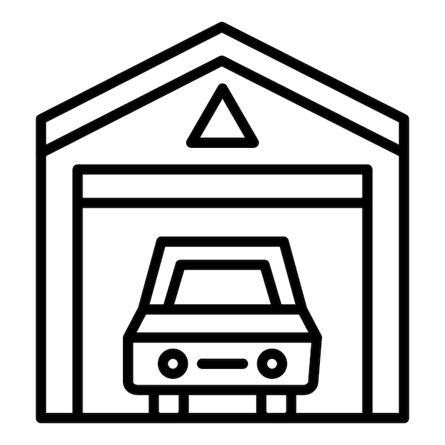 Vector Design Auto Garage Icon Stijl