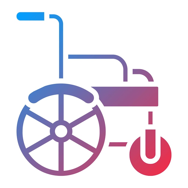 Vector Design Automatic Wheelchair Icon Style