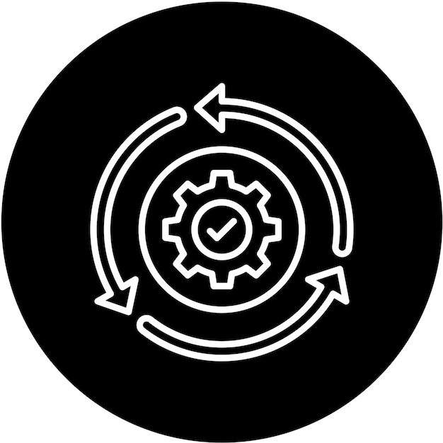 Vector Design Automation Icon Style