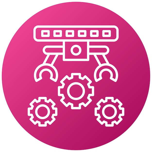 Vector design automation icon style