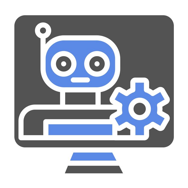 Vector Design Automation Services Icon Stijl