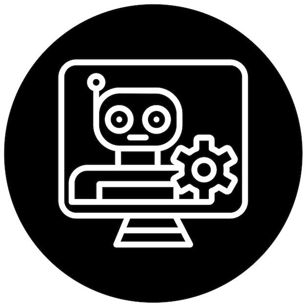 Vector Design Automation Services Icon Stijl