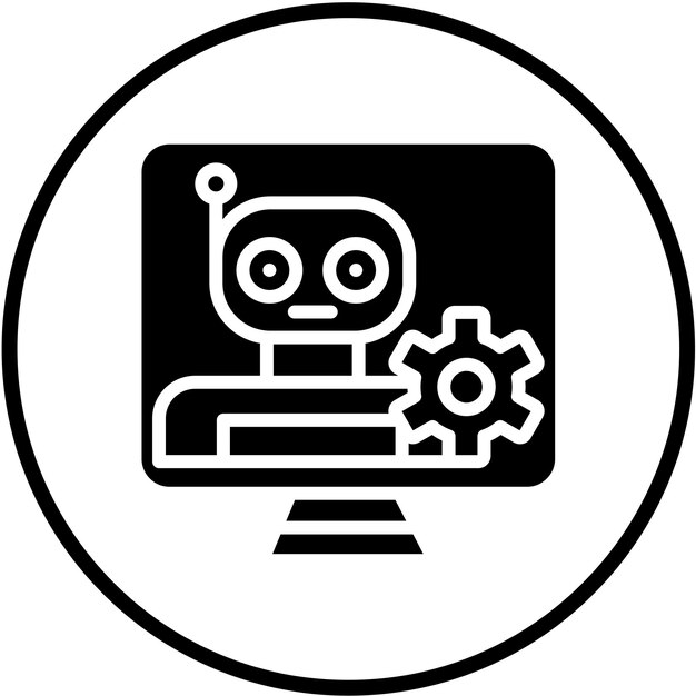 Vector Design Automation Services Icon Stijl