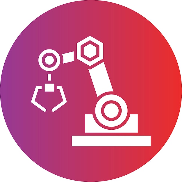 Vector Design Autonomous Manufacturing Icon Style