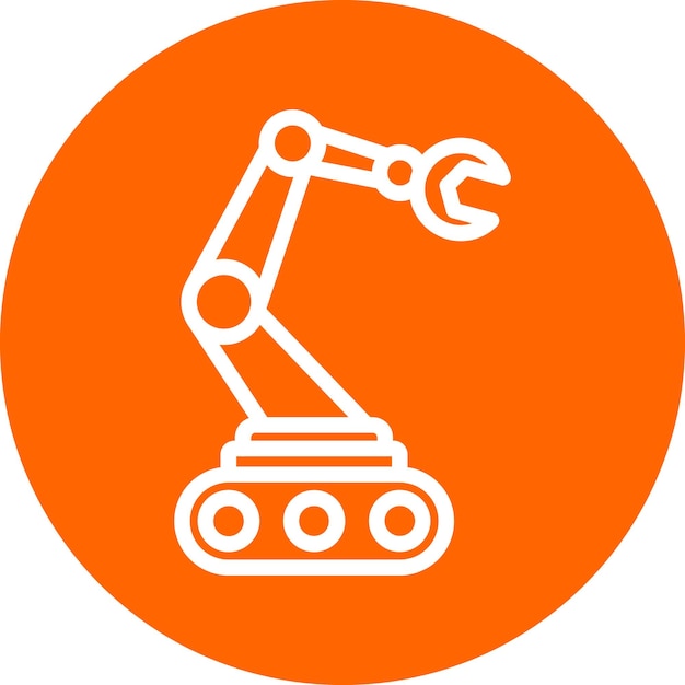 Vector Design Autonomous Robotics Icon Style