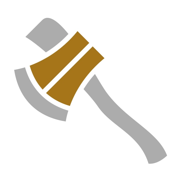 Vector vector design axe icon style