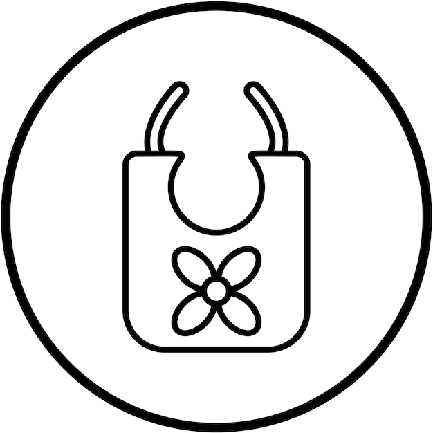 Вектор Векторный дизайн baby bib icon style