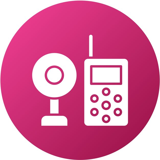 Vector design baby monitor icon style