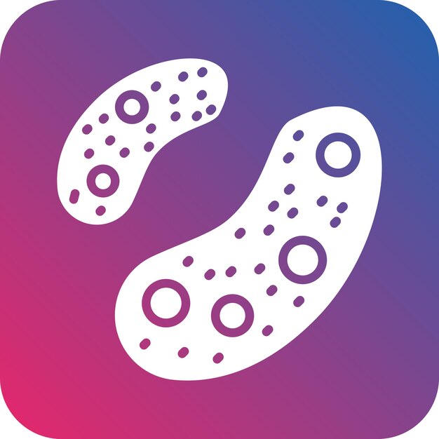 Vector vector design bacteria icon style