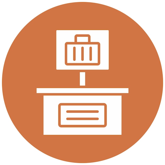 Vector Design Baggage Area Icon Style