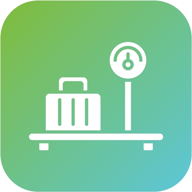 Vector vector design baggage limit icon style