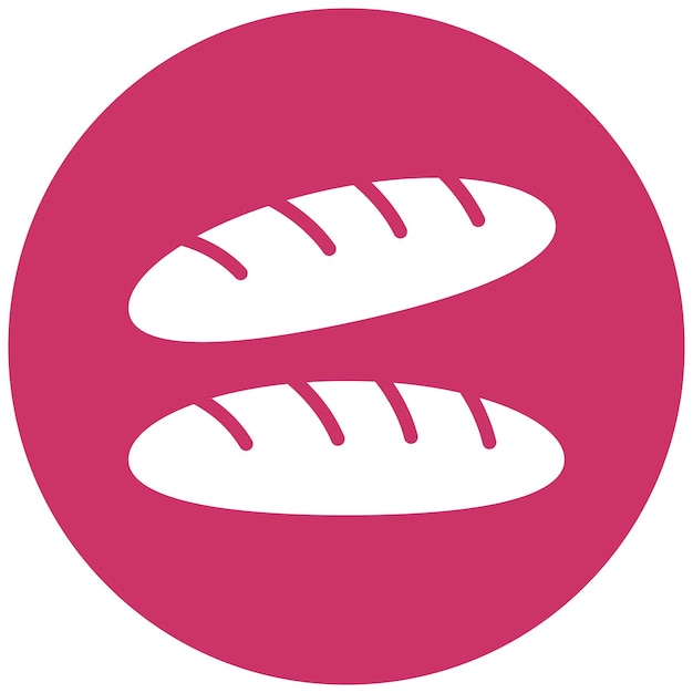 Vector Design Baguette Ballet Icon Stijl