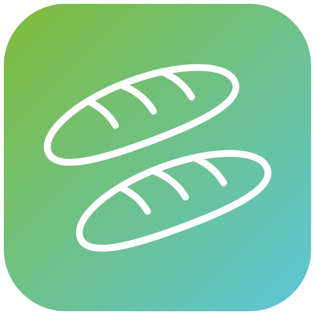 Vector Design Baguette Icon Stijl