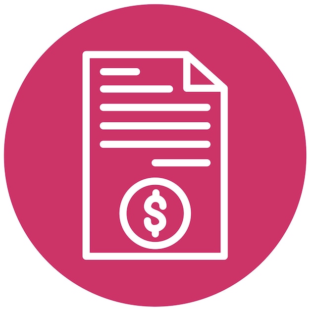 Vector Design Balance Sheet Icon Style