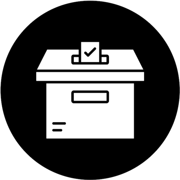 Vector Design Ballot Box Icon Style