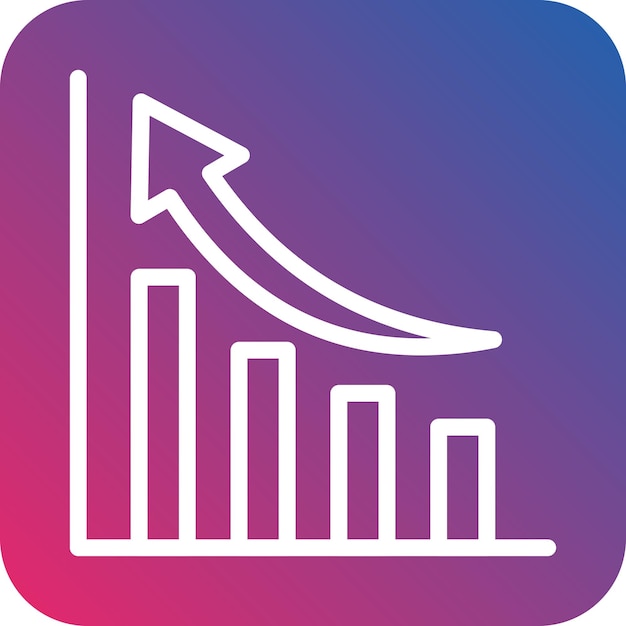 터 디자인 바 차트 아이콘 스타일