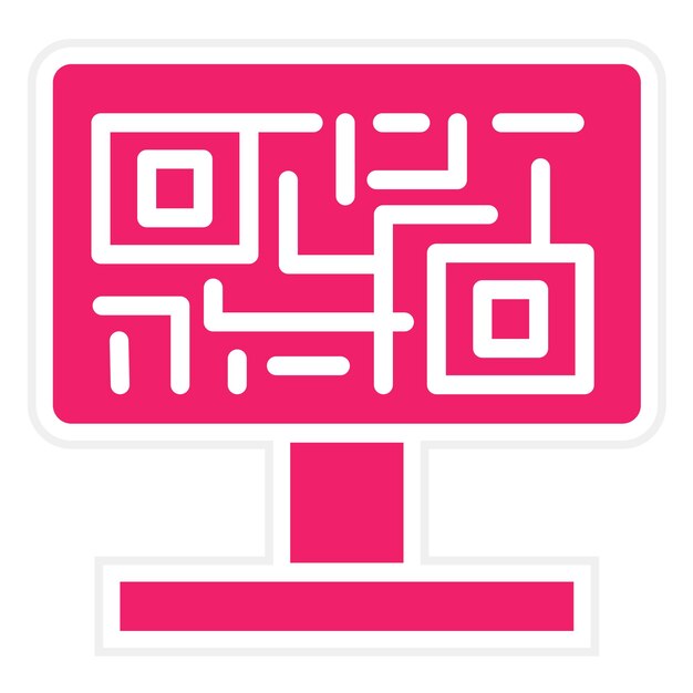 터 디자인 바코드 아이콘 스타일