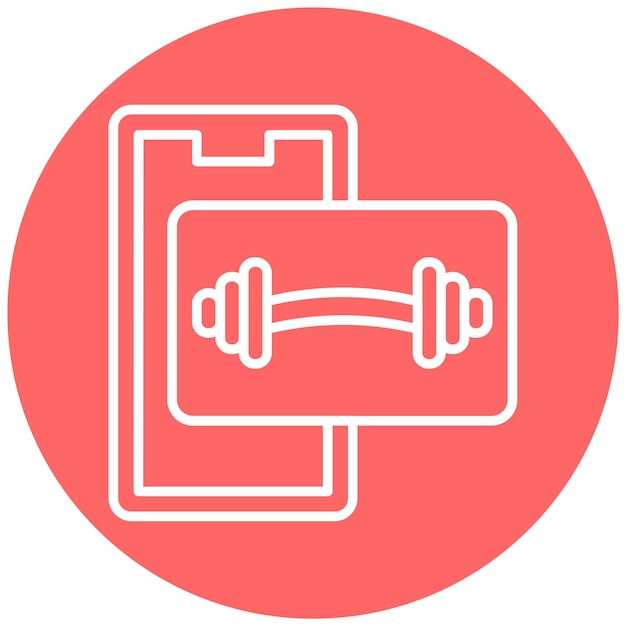 Vector Design Barbell Icon Style