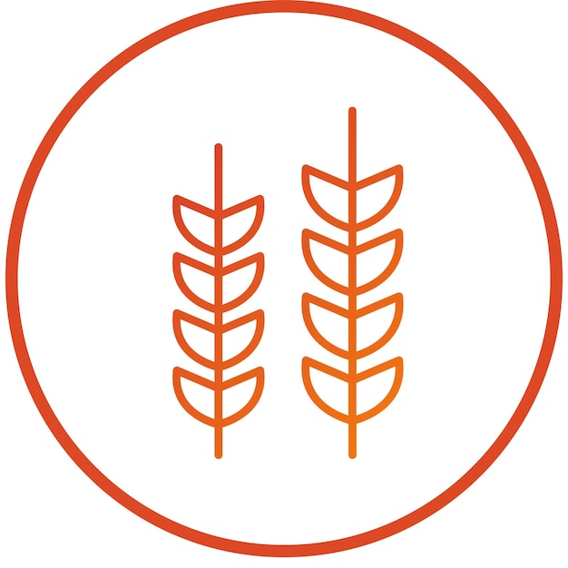 Vector vector design barley icon style