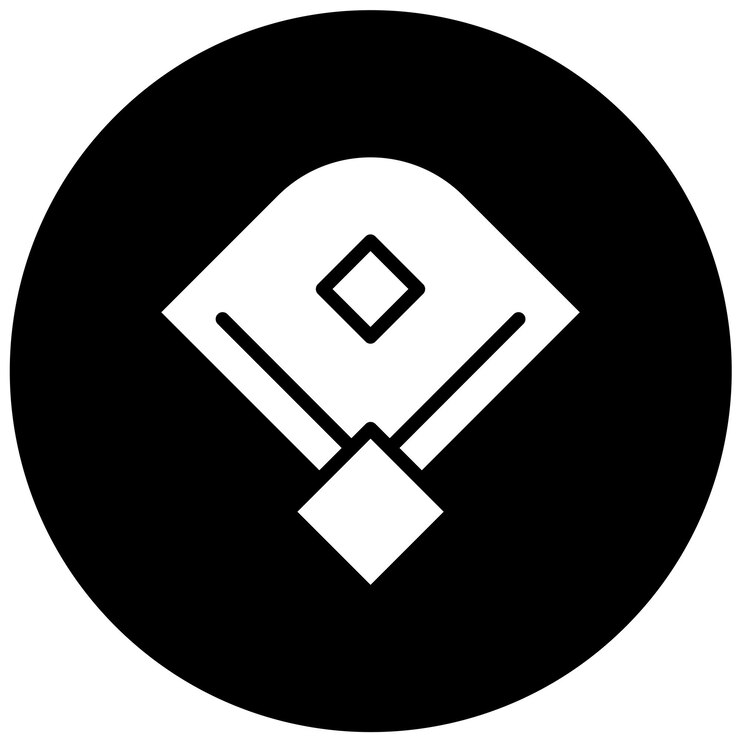 Vector vector design baseball field icon style