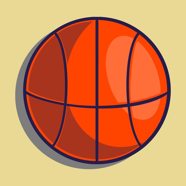 Vector vector design basketbal vintage illustratie voor zaken en gaming team