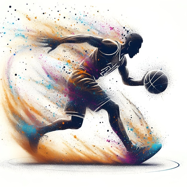 Vector vector design basketball logo