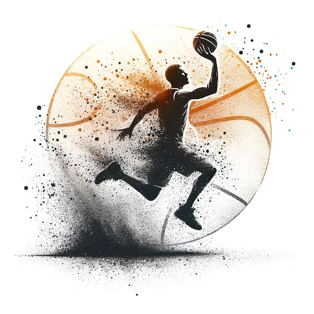 Vector vector design basketball logo