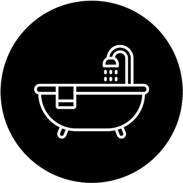 ベクトル vector design bathtub icon style
