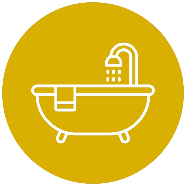 Vector Design Bathtub Icon Style