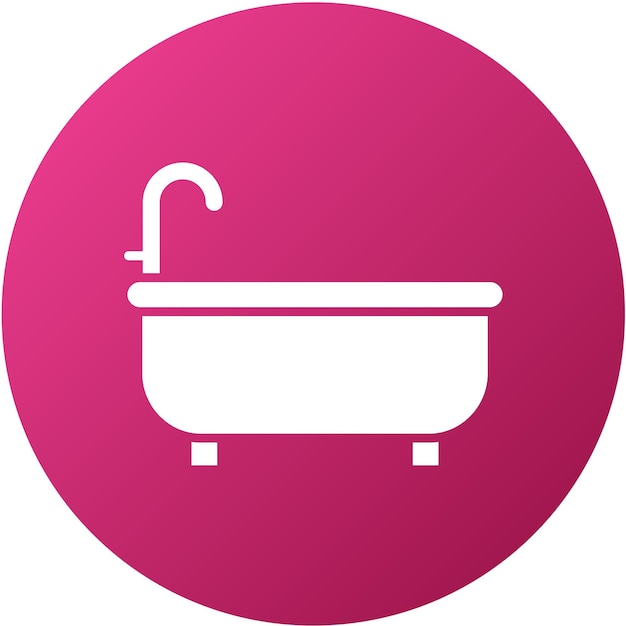 Векторный дизайн иконы ванной