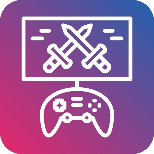 Vector vector design battle royale icon style