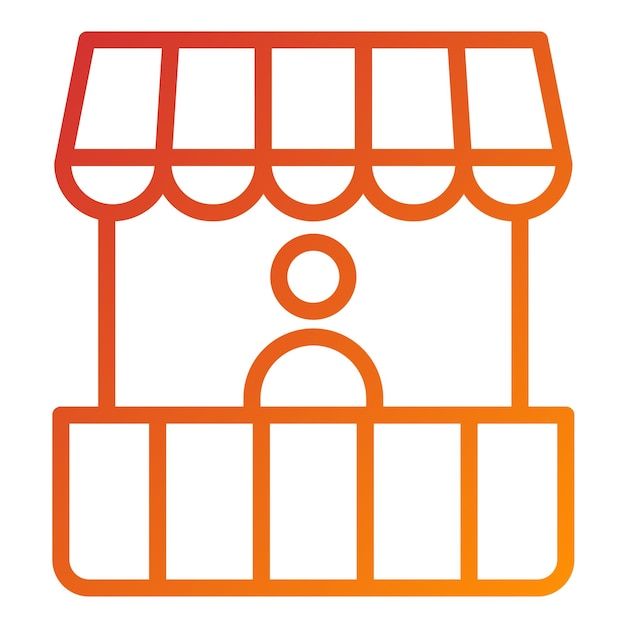 Vector Design Bazaar Icon Stijl