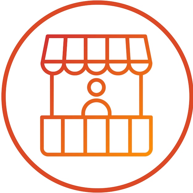 Vector Design Bazaar Icon Stijl