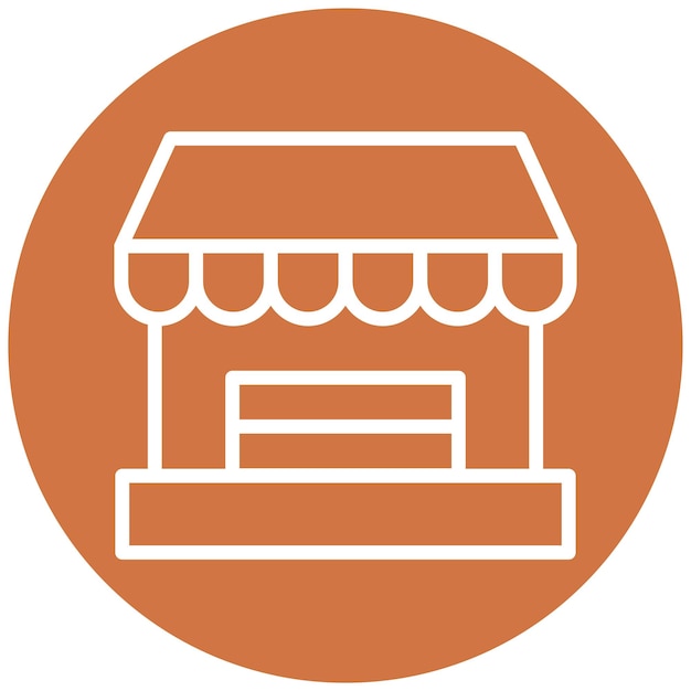 Vector Design Bazaar Icon Stijl