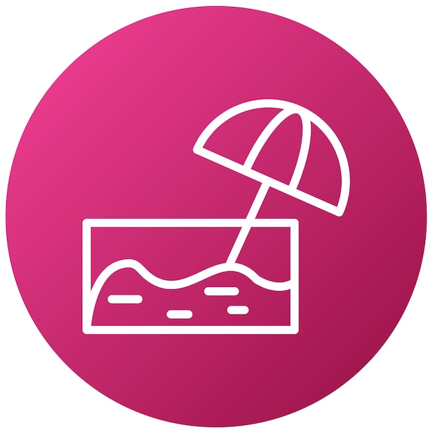 Vector vector design beach icon style