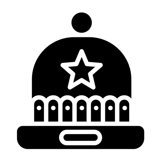 Векторный дизайн beanie icon style