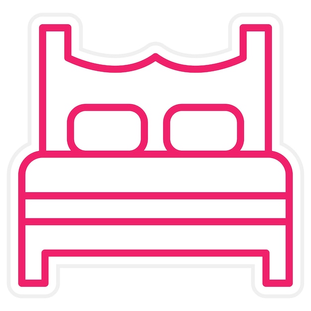 Vector Design Bed Icon Style