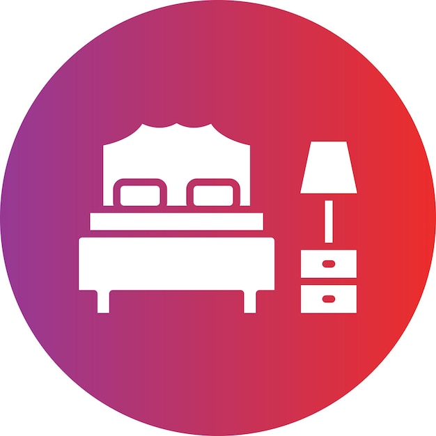 Vector Design Bedroom Icon Style