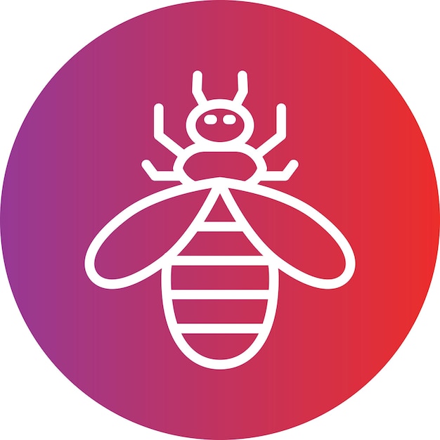 Vector Design Bee Icon Stijl