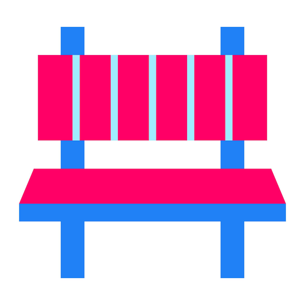 Vector Design Bench Icon Style