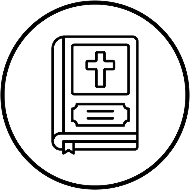 Vector vector design bible icon style