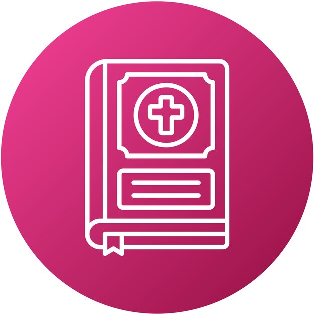 Vector vector design bible icon style