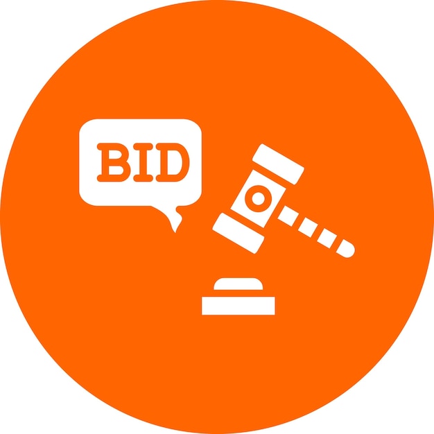 Vector vector design bid icon style