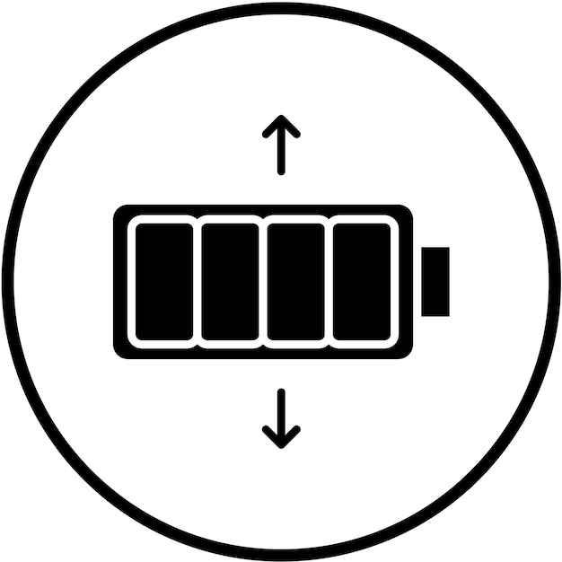 Vector vector design big battery icon style