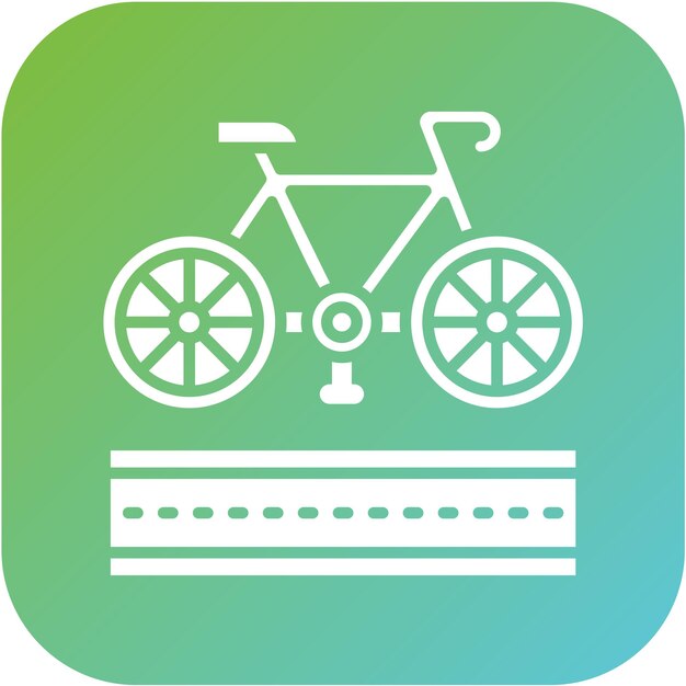 Vector vector design bike lane icon style