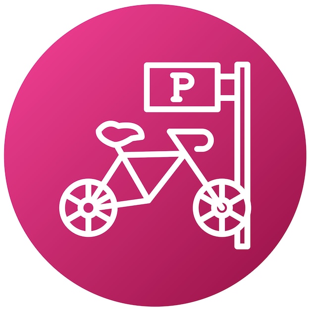 Vector vector design bike parking icon style