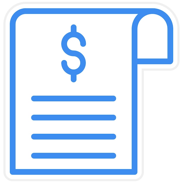 Vector Design Bill Icon Style