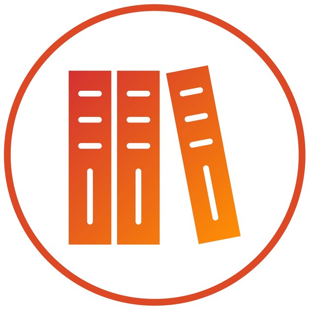 Vector Design Binder Icon Stijl
