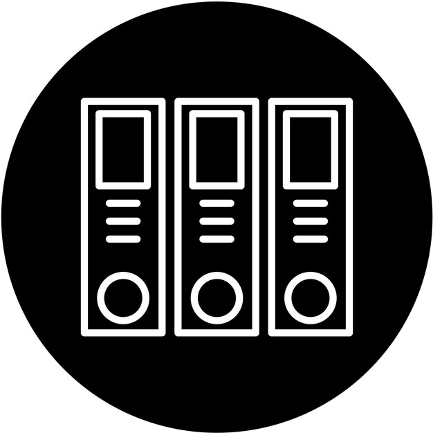 Vector Design Binder Icon Stijl