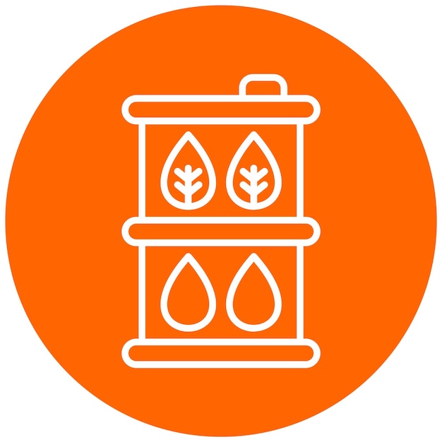 Vector Design Biofuel Barrell Icon Style